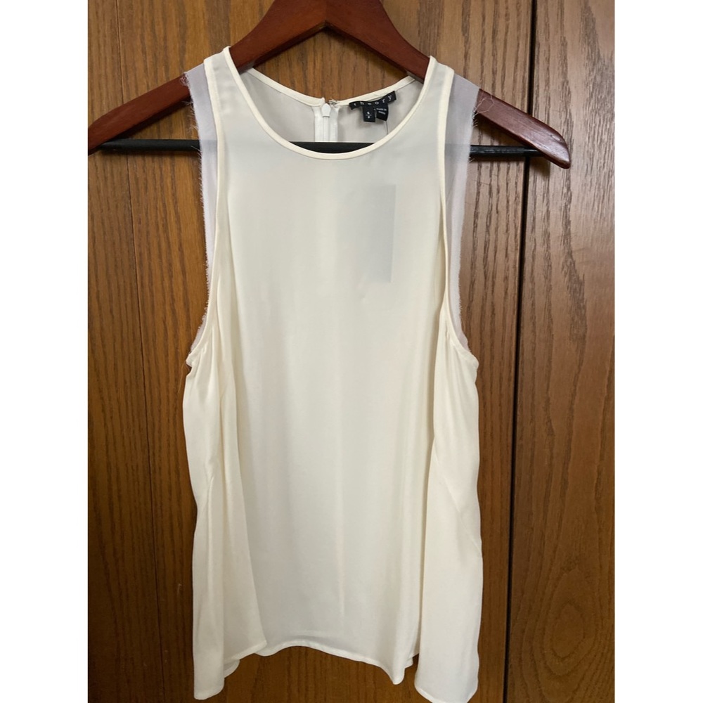 Theory Silk Razorback Tank Top